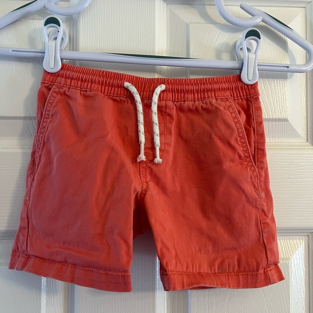 Kids  Orange Casual Shorts